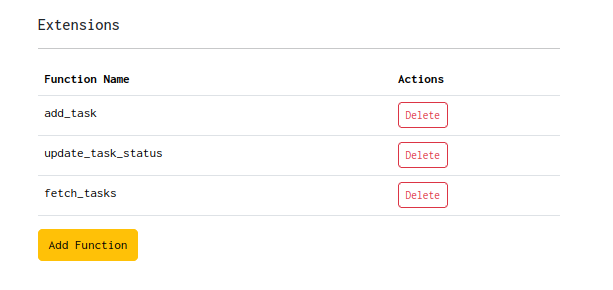List Agent Functions